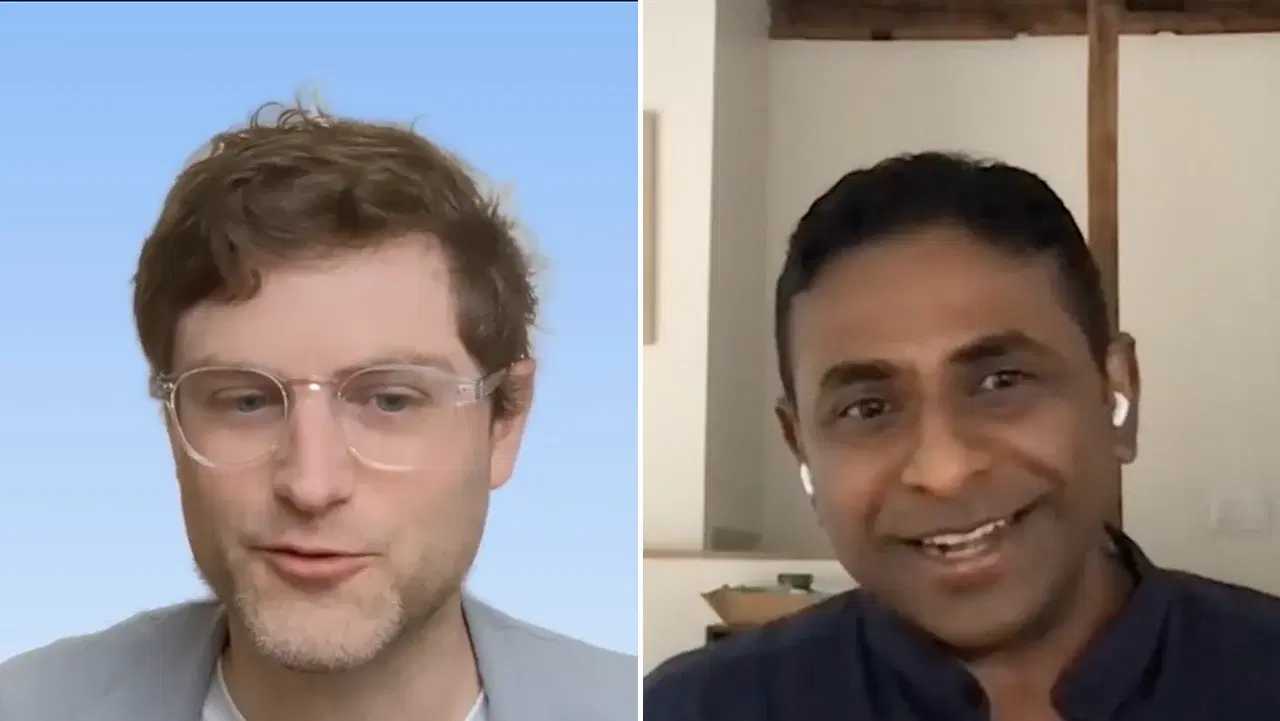 The two speakers on the Business Case for Owning Your AI webinar